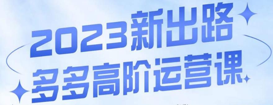 大炮·多多高阶运营课，3大玩法助力打造爆款，实操玩法直接亮出干货-天韵资源网