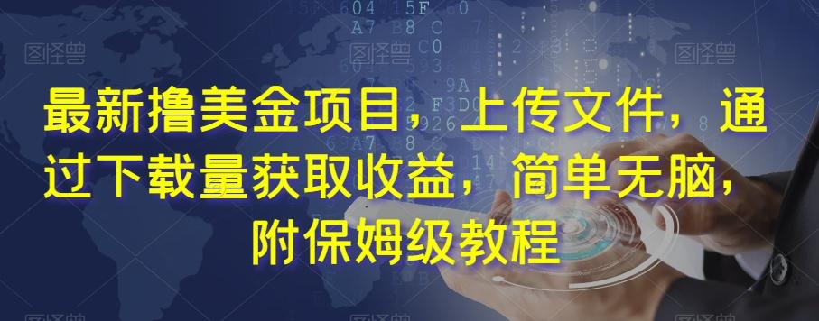 最新撸美金项目，上传文件，通过下载量获取收益，简单无脑，附保姆级教程【揭秘】-天韵资源网