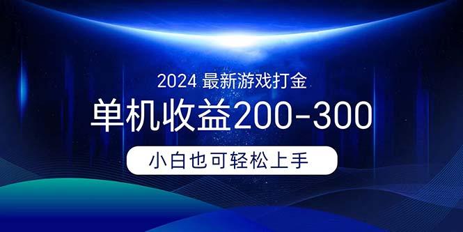 2024最新游戏打金单机收益200-300-天韵资源网