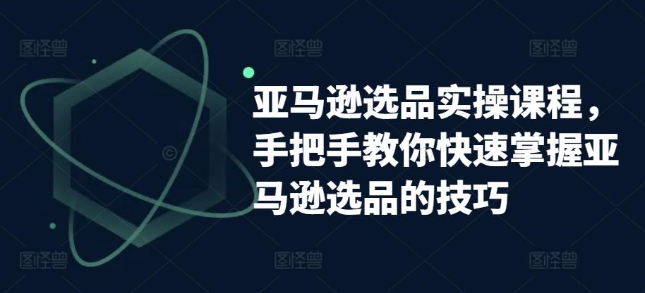 亚马逊选品实操课程，手把手教你快速掌握亚马逊选品的技巧-天韵资源网