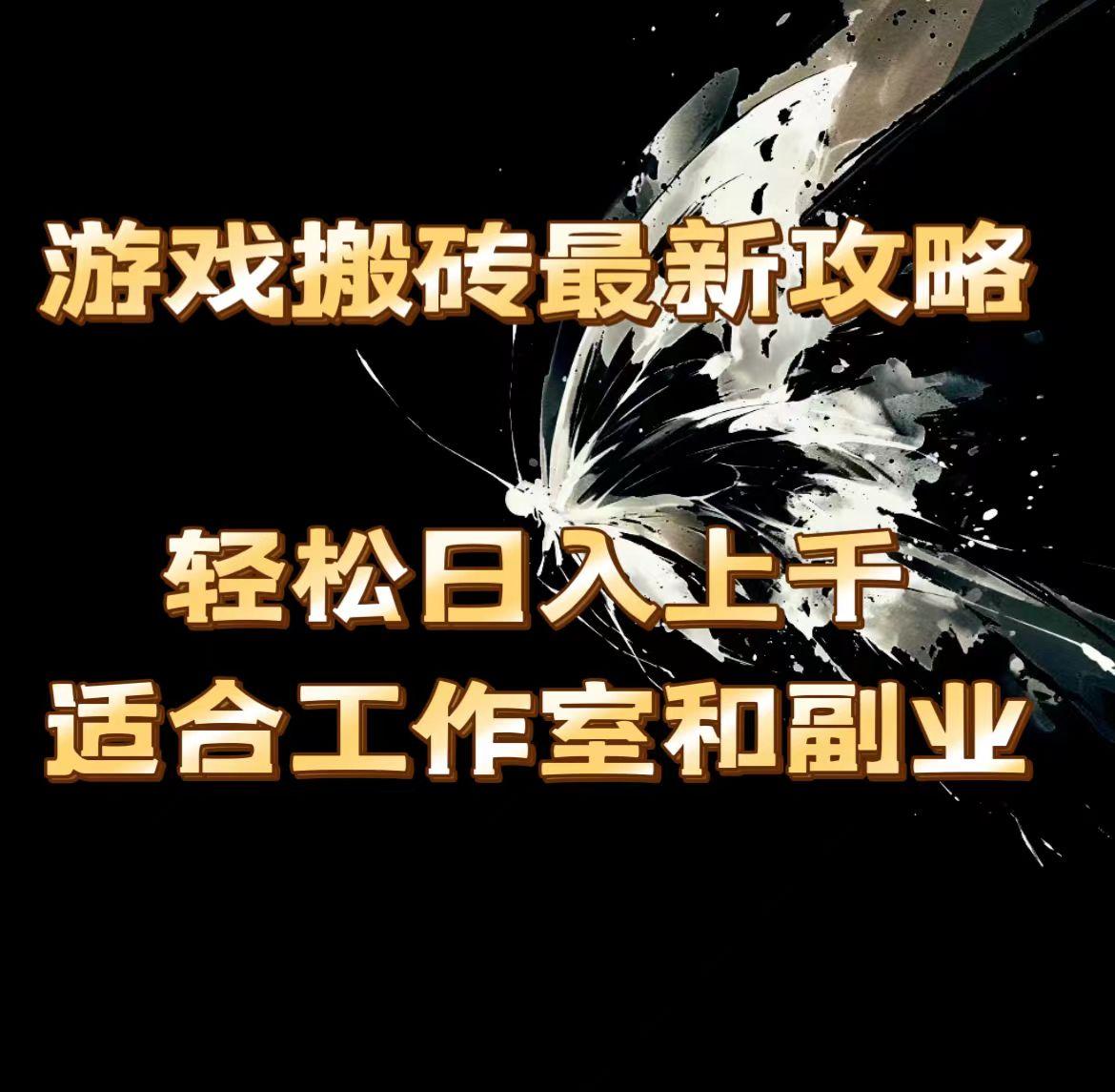 游戏搬砖最新攻略，轻松日入上千，适合工作室和副业。-天韵资源网