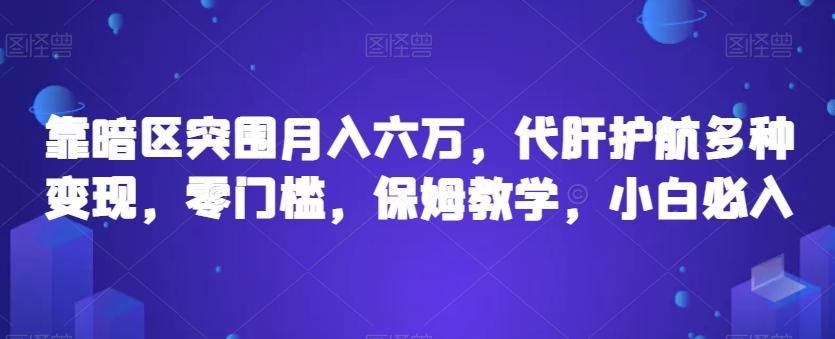 靠暗区突围月入六万，代肝护航多种变现，零门槛，保姆教学，小白必入【揭秘】-天韵资源网