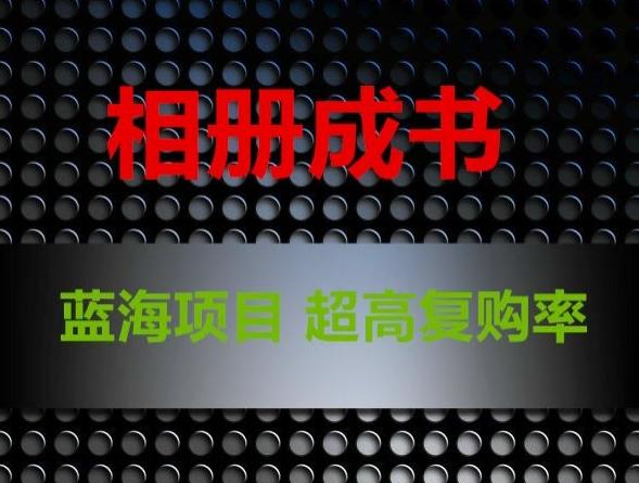 相册成书，蓝海项目，认真操作月入过万【揭秘】-天韵资源网