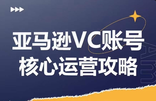 亚马逊VC账号核心玩法解析，实战经验拆解产品模块运营技巧，提升店铺GMV，有效提升运营利润-天韵资源网