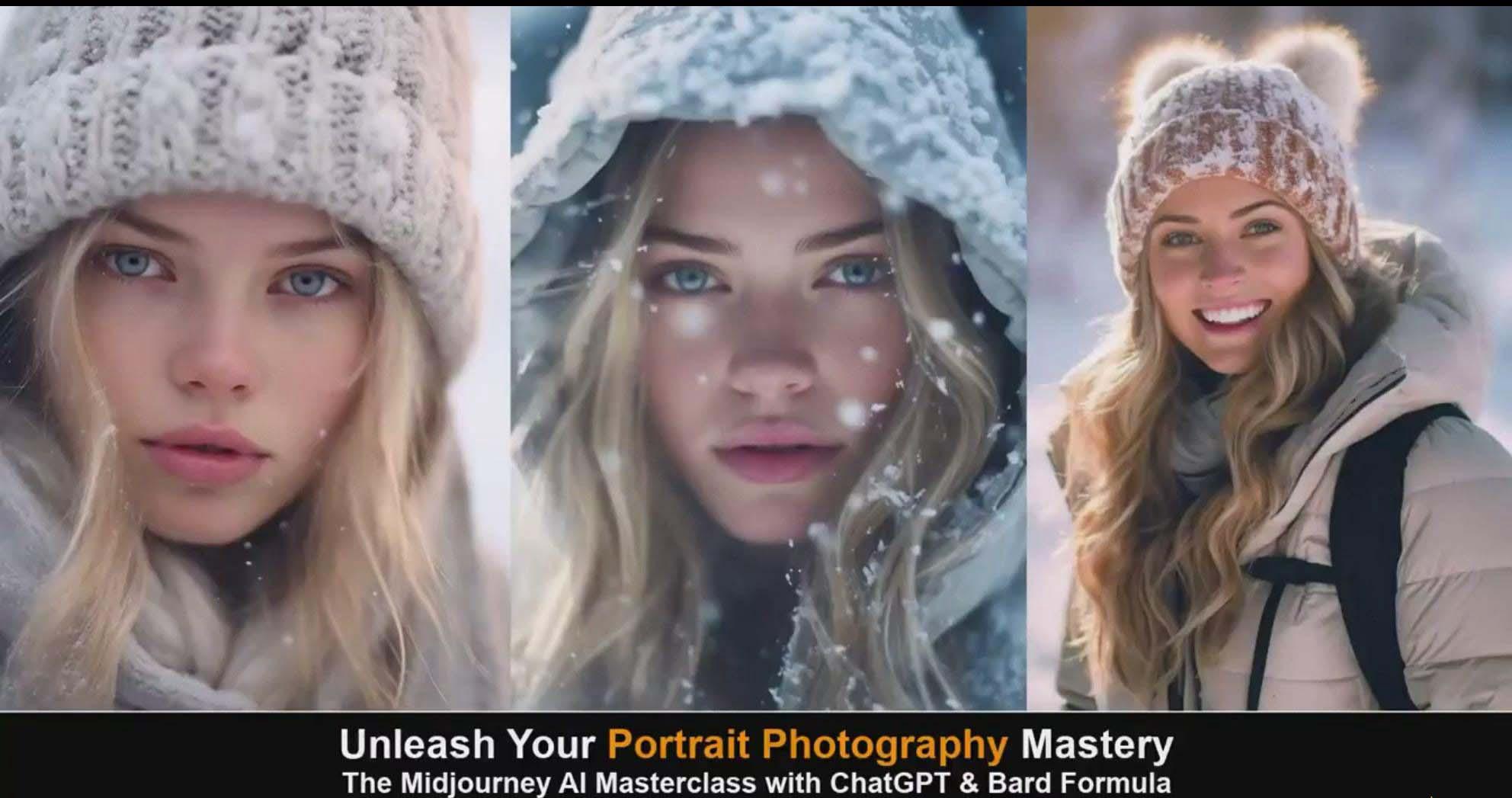 图片[5]-(9312期)Midjourney v5 ChatGPT 和 Bard AI人工智能人像摄影大师班-15节-中英字幕-天韵资源网